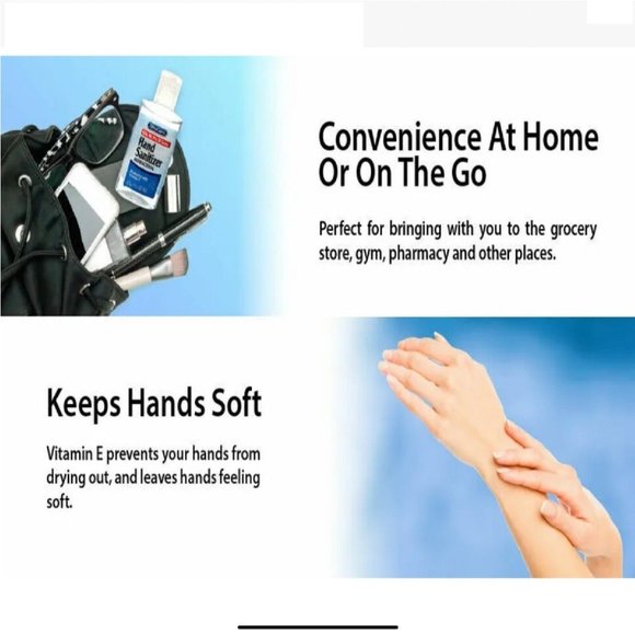 Hand Sanitizer Antibacterial 8oz - 70% Alcohol Moisturize with Vitamin E - Picture 4 of 4